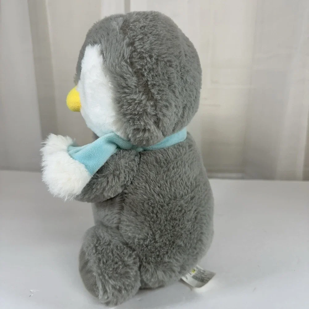 Kellytoy Gray White Penguin Plush Soft Huggable Stuffed Animal Toy 10